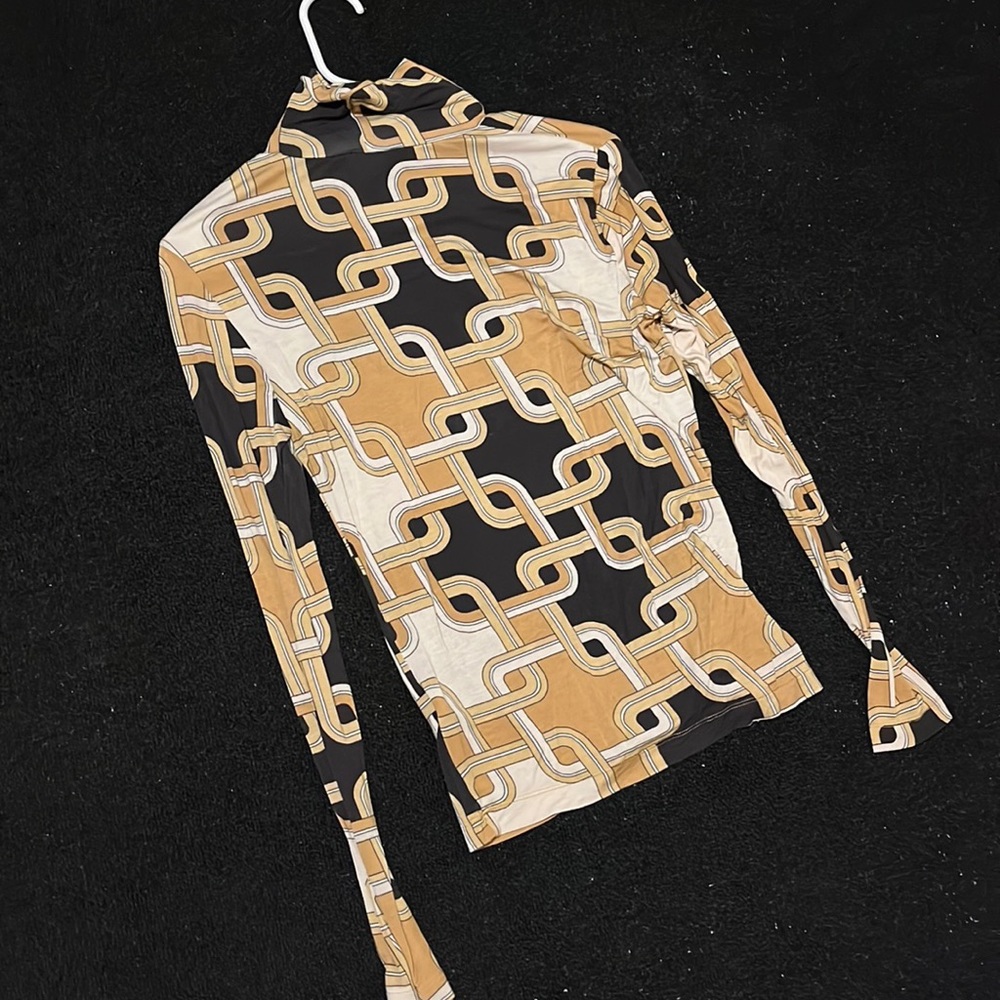 H&M Printed Mock Neck